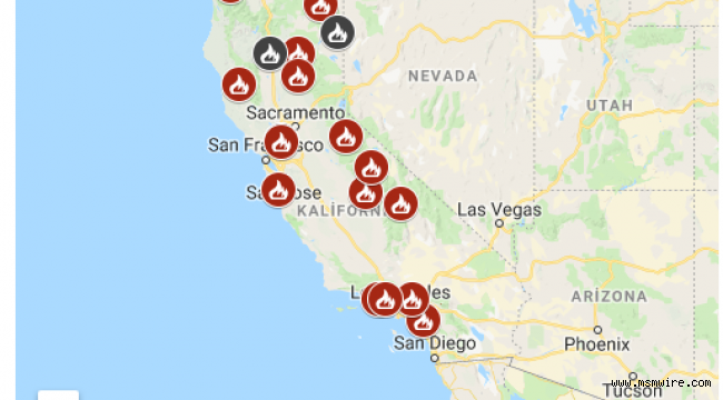 ABD California Eyaletin’de Yangın Büyüyor 